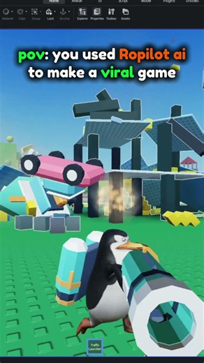 making a VIRAL game with Ropilots New Claude 5.5 model... #roblox #robloxscripting #robloxdev