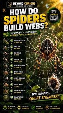 How Do Spiders Build Webs? 🕷️ Amazing 3D Animation
