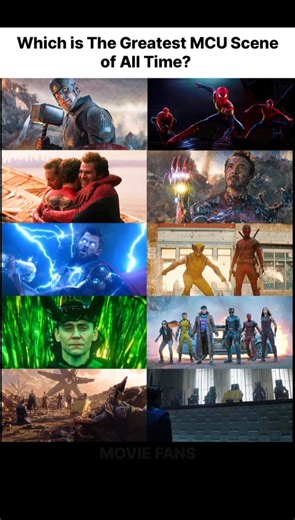 Which is The Greatest MCU Scene of All Time? #shorts #marvel #spiderman