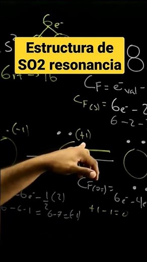 Estructura de Lewis dióxido de Azufre SO2 resonancia