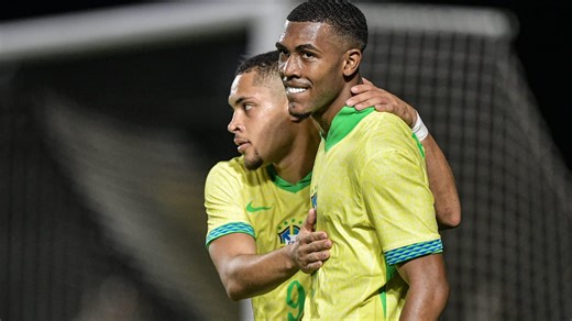 Vitor Roque e Rayan marcam, e Brasil vence México em amistoso do sub-20