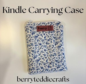Handmade Quilted Kindle Case: E-reader Zip Pouch Travel Carrier - Etsy