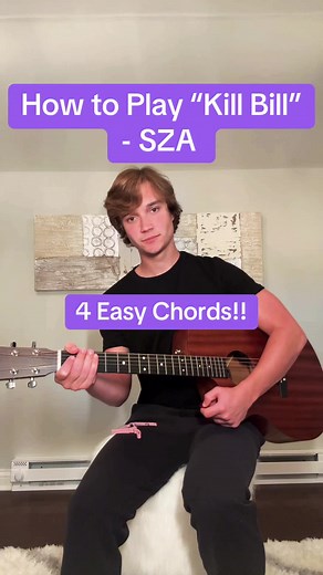 How to Play “Kill Bill” - SZA 🎸 #guitartok #guitartutorial #guitarlesson #acousticguitar #guitarcover #sza #guitar #musiciansoftiktok #fyp #foryou