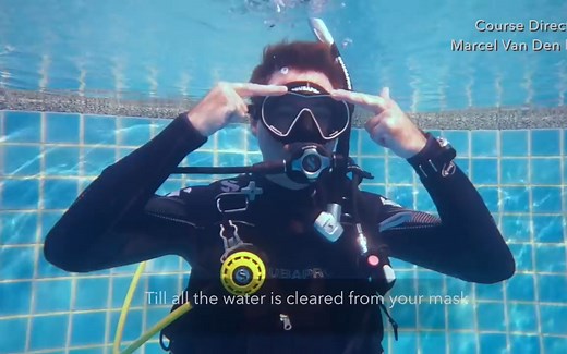 PADI潜水员OW课程全部技术学习教程，OPEN WATER水肺潜水指导，英文字幕