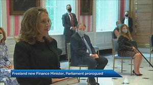 Trudeau prorogues Parliament, Freeland new Finance Minister