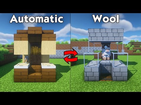 Minecraft: 3 AUTOMATIC Redstone Farm Builds(Survival | Bedrock | Java)
