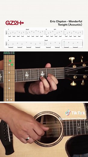 Wonderful Tonight - Eric Clapton Full tutorial on YouTube! One of the best songs for serenading 😍🎶🎸 #wonderful #tonight #eric #clapton #wonderfultonight #ericclapton #guitarzero2hero #gz2h #guitarvideos #guitarlesson #guitarcover #cover #guitar #tab #chords