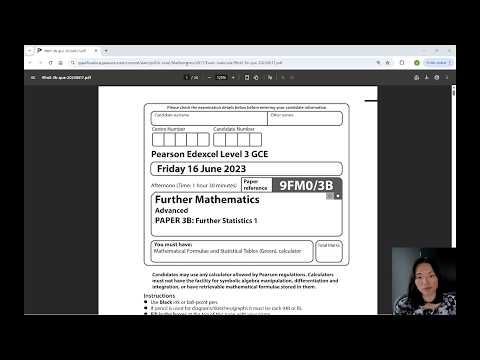 Edexcel A Level Further Statistics 2023 Paper 3B Question 2