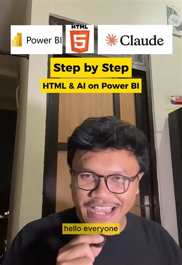 Animated Power BI Dashboard with AI-Generated Code
