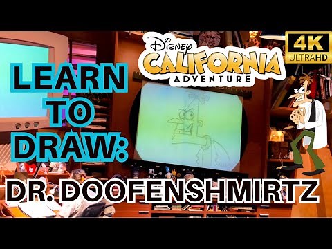 Animation Academy Disney California Adventure- How-to Draw Dr. Doofenshmirtz from Phineas and Ferb!