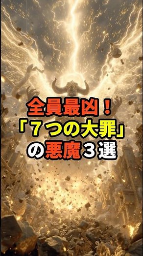 全員最凶！「７つの大罪」の悪魔３選 #都市伝説 #悪魔 #雑学