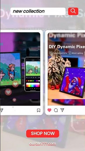 LED Pixel Display 64x64 RGB LED Matrix Panel Programmable Pixel Art Display with Bluetooth APP Co…