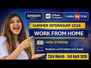 🔴 Finally Summer Internship 2026 Started | Work From Home | Big Companies Hiring 🔥