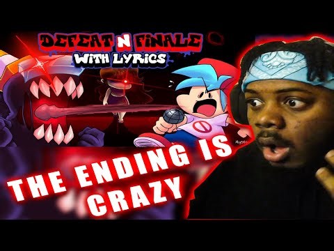 Defeat & Finale WITH LYRICS REACTION (Impostor V4/Among Us) - Friday Night Funkin' THE MUSICAL