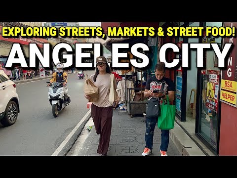 THIS is ANGELES CITY, PHILIPPINES 2026 | Walking Streets, Downtown Markets & Street Food Tour