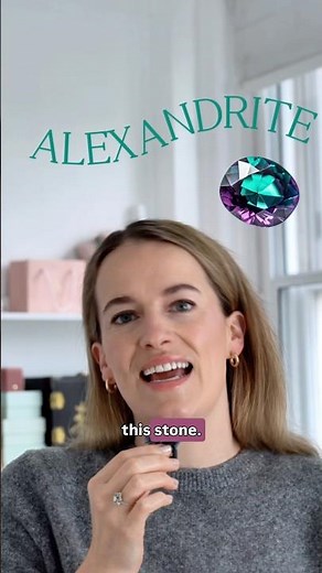 A gemstone that changes colour from green to red depending on the light. #alexandrite