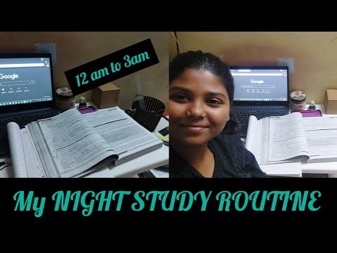 My NIGHT STUDY ROUTINE!!!!!! 