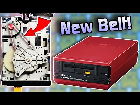 Famicom Disk System Belt Replacement and Spindle Hub Adjustment