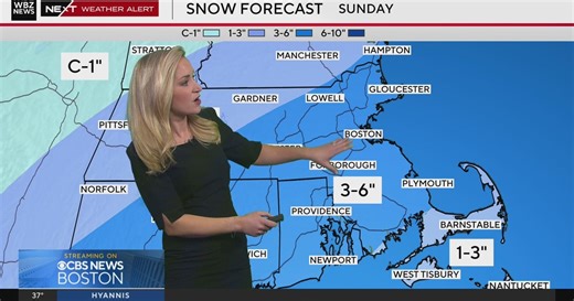 Next Weather: WBZ evening forecast for January 17, 2026