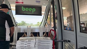 2.2K views · 33 reactions | Beep, an Orlando-based autonomous shuttle service provider, announced it is using its autonomous shuttles to deliver pizzas to the Orlando VA Medical Center located in Lake Nona, an innovation hub where the company is headquartered. | Stars and Stripes | Facebook