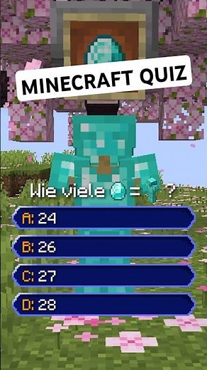 KANNST DU ALLE MINECRAFT FRAGEN BEANTWORTEN? | Minecraft Quiz #minecraft #minecraftquiz #gaming