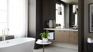 11K views · 18 reactions | Sarah Baeumler shows us the open layout leading to the opulent principal suite, a space filled with natural light for a relaxed, intimate atmosphere. That feeling carries into the bathroom featuring grand details, like layered marble, dramatic stone and warm tones. Order tickets now for your chance to win the Showhome, part of the $7 Million Grand Prize: https://tickets.princessmargaretlotto.com/ | House & Home | Facebook