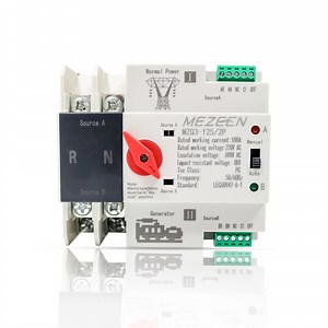 [Hot Item] New Arrival AC 230V 400V ATS Panel 2 Pole 125A Dual Power Automatic Transfer Switch ATS Switch for Generator