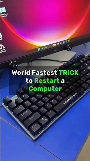 Learn how to restart pc/leptop with keyboard #shortcut #windows #shorts