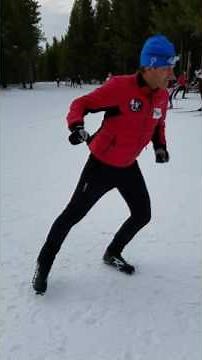 Greg teaching skate ski technique