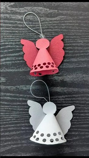 Beautiful Paper Angel Craft ✨ | Easy DIY Christmas Decoration #shortvideo #artandcraft #origami