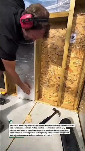Ultimate Insulated Panel Cutting Hack for Fast Shed Building! #DIYBuild #ConstructionTools #Workshop