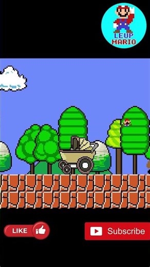 Tiny Mario and Goomba