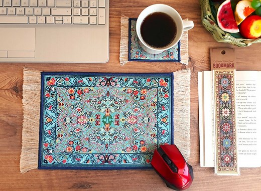 Mouse Pad, Beautiful Turkish Carpet Mousepad, Persian Rug Mouse Mat, Office Decor, Computer Accessory, Gift Set - Etsy