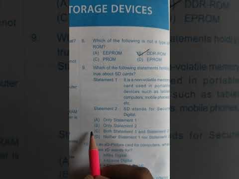 ICSO workbook class 8 || olympiad prep under 15 minutes || Ch 2 Memory and storage devices || SOF