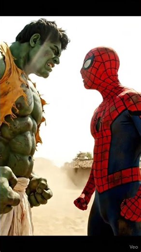 Desi Hulk ko Spider-Man ne sikhaya sabak! 🥊|spiderman| #shorts #avengers #hulk #funny #spiderman