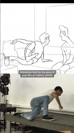 Animation vs. Acting Reference 🫣 #2danimation
