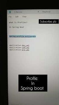 Advanced Java Interview Questions and Answers| What is Spring Profile in Spring Boot? #springboot