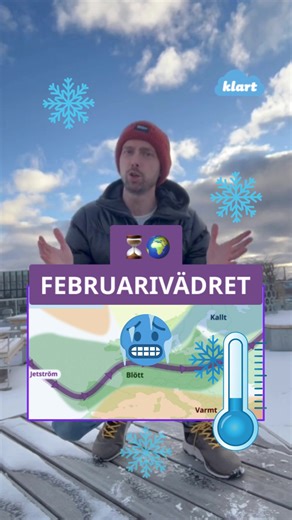 ⏳🌍 NY långtidspronos för Februari! - - - - #väder #februari #vinter #kallt #klart