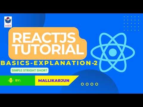 React JS tutorial for beginners step by step in Telugu | Fundamentals - Components | Ottit