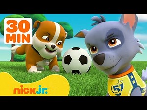 PAW Patrol Pups Get Active! w/ Rubble, Skye, Rocky, & Marshall | 30 Minute Compilation | Nick Jr.