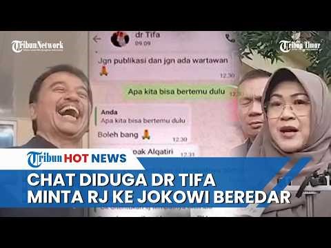 Roy Suryo Denies Dr. Tifa Requested Restorative Justice from Jokowi