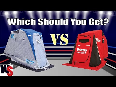 Which Should You Get? Comparing Ice Shelters: The Eskimo Wide 1 Inferno VS Clam Kenai Pro Thermal