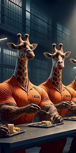 Mafia Giraff in Jail 😲🦅 Funniest Prison Scene Ever! #shorts