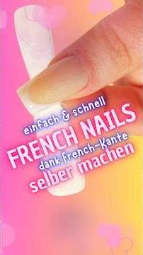 DIY French nails for beginners #nails #easy #french #tutorial #hack #diy #howto #nailart