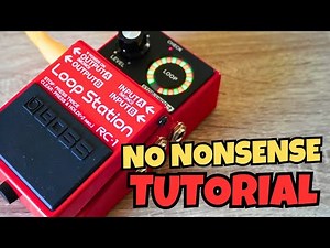 BOSS RC-1 LOOP STATION Two Minute Tutorial