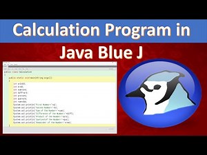 Calculation Program in Java Blue j