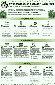 12 Key Microgreens Growing Variables – Digital Printable Poster – Instant Download Grow Guide - Etsy