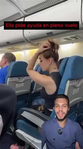 Ella pide ayuda en pleno vuelo #misterio #terror #viraltiktok #viralvideo #mexico🇲🇽