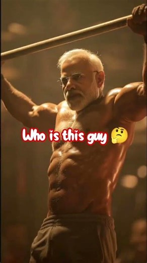 When Narendra Modi transforms into a next-level bodybuilder 😳💪 This transition will shock you!#ai