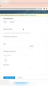 Create Zoho Desk Department